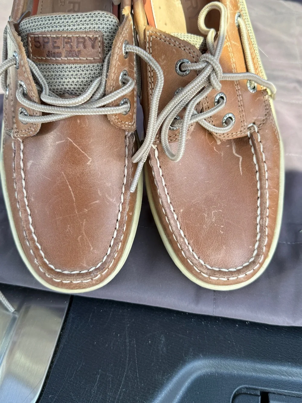 Sperry Men's Tan Leather Boat Shoes